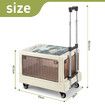 Shopping Cart Foldable Trolley Dolly Grocery Basket Crate Wheeled Storage Box Bag Picnic Table Utility Market Granny Camping Travel Swivel Portable