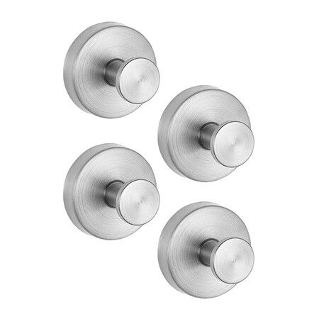 Suction Cup Hooks for Wreaths on Glass,2025 New Model No-Drill Suction Cup Hooks,Wreath Hangers,Metal Towel Hooks 4 Pack