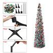150cm Pop Up Christmas Tree,Collapsible Christmas Tinsel Tree Artificial Tree Christmas Decoration for Holiday Home Office Party Color Silver