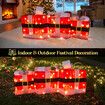 Christmas Lights LED Lighted Gift Boxes Tree Decorations Outdoor Indoor Light Up Presents Ornaments Warm White Fairy Lighting Wedding Holiday Garden