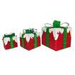 LED Christmas Lights Decorations Outside String Lighted Red Gift Boxes Presents Ornament Xmas Holiday Garden Party Display Battery Powered Lighting