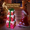 68 LED Christmas Lights Decorations Light Up Gift Boxes Presents Set Xmas Tree Outdoor Home Garden Holiday Night Fairy Ornaments Lighting Display Unit