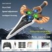 Sword Flying Gesture RC Control Drone Aircraft Toy Double Controller EPP foam Dual Battery Flight Christmas Birthday Gift COL Black Copper