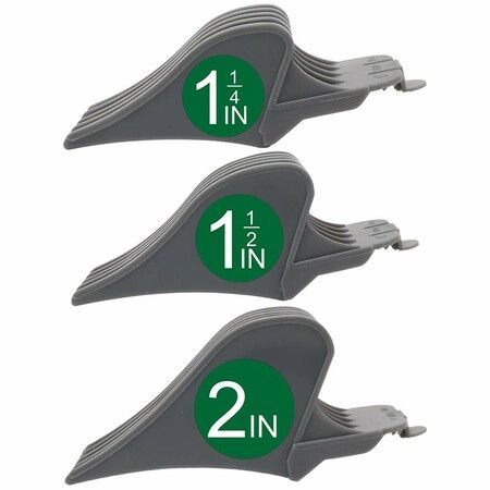 Hair Clipper Guards for Wahl Clippers, 3 Pcs Includes NO.10, NO.12, NO.16, Fits Most Wahl Clippers, 1.5 inch, 1.25 inch and 2 inch, Grey