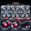 Music Boxing Machine,Bluetooth Wall Mounted Punching Pad with Gloves,Rhythm Lights Two-Player Battle Home Gym Equipment,Sport Toys Gifts