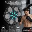 Music Boxing Machine,Bluetooth Wall Mounted Punching Pad with Gloves,Rhythm Lights Two-Player Battle Home Gym Equipment,Sport Toys Gifts