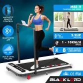 BLACK LORD Treadmill Electric Walking Pad Folding Incline Magnetic Remote White