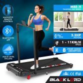 BLACK LORD Treadmill Electric Walking Pad Folding Incline Magnetic Remote Black