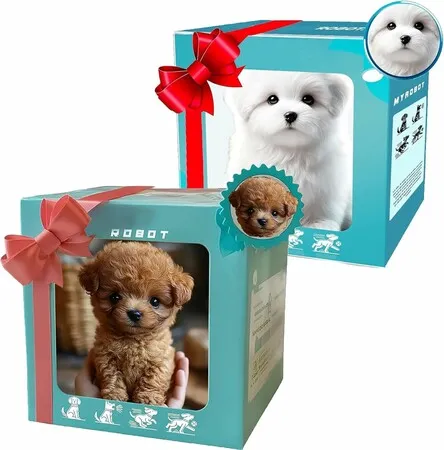 AI Robot Dog,Nicco-My Realistic Robot Puppy,RobotPuppy That Acts Like a Real Puppy,Walking/Barking/Tail Wagging,Interact Like a Real Pet for Pet Lovers