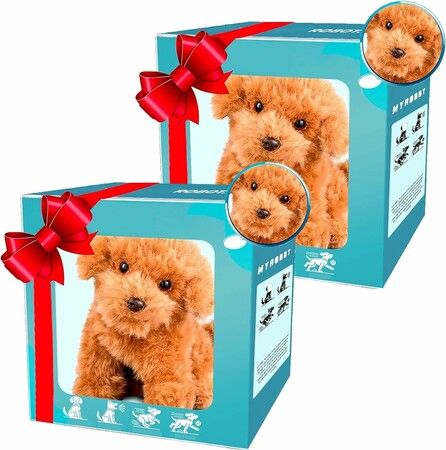 AI Robot Dog,Nicco-My Realistic Robot Puppy,RobotPuppy That Acts Like a Real Puppy,Walking/Barking/Tail Wagging,Interact Like a Real Pet for Pet Lovers