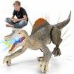 Realistic Remote Control Dino Toys,2.4GHZ,Walking,Rechargeable,3D Eyes Realistic Appearance,3 Sound Effects,Demo Function,Sturdy Jurassic Toy for Age3+