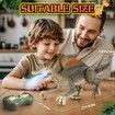 Realistic Remote Control Dino Toys,2.4GHZ,Walking,Rechargeable,3D Eyes Realistic Appearance,3 Sound Effects,Demo Function,Sturdy Jurassic Toy for Age3+