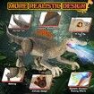 Realistic Remote Control Dino Toys,2.4GHZ,Walking,Rechargeable,3D Eyes Realistic Appearance,3 Sound Effects,Demo Function,Sturdy Jurassic Toy for Age3+