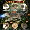 Realistic Remote Control Dino Toys,2.4GHZ,Walking,Rechargeable,3D Eyes Realistic Appearance,3 Sound Effects,Demo Function,Sturdy Jurassic Toy for Age3+