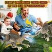 Realistic Remote Control Dino Toys,2.4GHZ,Walking,Rechargeable,3D Eyes Realistic Appearance,3 Sound Effects,Demo Function,Sturdy Jurassic Toy for Age3+