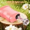1000X Handheld Digital Microscope, Pocket Microscope with 2.0 inch IPS Screen for Boys Girls Age 3 to 12, Pink