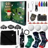 Golf Advent Calendar 2025 24 Days Countdown 24PCS Accessories Tees Balls Markers Tool Gift Set Christmas Birthday Present Dad Husband Golfer