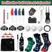Golf Advent Calendar 2025 24 Days Countdown 24PCS Accessories Tees Balls Markers Tool Gift Set Christmas Birthday Present Dad Husband Golfer