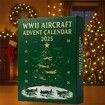 WWII Aircraft Advent Calendar 24 Days Christmas Countdown Calendar  Unique Mini  Fighter Countdown Surprise Gifts for Model Collectors Aviation Lovers