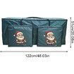 Christmas Tree Storage Bag 48 Inch Zippered Organizer for Holiday Decoration Storages, Seasonal Supplies with Carry Handles and Small Bags