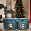 Christmas Tree Storage Bag 48 Inch Zippered Organizer for Holiday Decoration Storages, Seasonal Supplies with Carry Handles and Small Bags