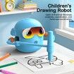 Drawing Robot for Boys Girls Montessori Painting Toys for 3 4 5 6 7 8 Year Old, Voice Interactive Educational Drawing Machine with 100 Cards, Blue