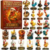 2026 Chicken Advent Calendar 24 Days Countdown Gift Box Cute Toy Ornaments Holiday Gift Christmas decoration