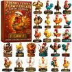 2026 Chicken Advent Calendar 24 Days Countdown Gift Box Cute Toy Ornaments Holiday Gift Christmas decoration