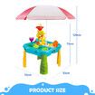 2 in 1 Sand and Water Table Set Sensory Sandpit Station Play Ground Summer Beach Park Outdoor Backyard Pretend Pool Educational Toys Childrens