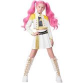 Halloween Demon Costumes Pop Singer Cosplay Embroidery Coat Top Shorts Costume Dance Stage Outfit Size 150cm