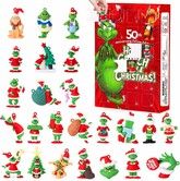 Christmas Grinch Advent Calendar 2026 Countdown Calendars 24 Days Hanging Pendant Xmas Surprises 24 Collectible toys
