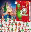 Christmas Grinch Advent Calendar 2026  Countdown Calendars 24 Days  Hanging Pendant Xmas Surprises 24 Collectible toys