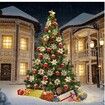 24 PCS Golden Flower Christmas Tree Decorations Ideal For Christmas Tree Decorations And Festive Events