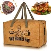 BBQ Blanket for Resting Meat Insulated Brisket Resting Blanket for Smoking Reusable BBQ Meat Resting Bag with Handle Strap,Wide Mouth for Pork Shoulders