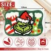 Christmas Bathroom Rugs, Green Christmas Rug for Bathroom Decor, Xmas Bath Mat, Soft Non Slip Washable Bath Rug(80X120 CM)