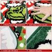Christmas Bathroom Rugs, Green Christmas Rug for Bathroom Decor, Xmas Bath Mat, Soft Non Slip Washable Bath Rug(60*90 CM)