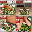 Christmas Bathroom Rugs, Green Christmas Rug for Bathroom Decor, Xmas Bath Mat, Soft Non Slip Washable Bath Rug(60*90 CM)