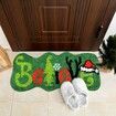 Believe Christmas Runner Rug Lime Green Red Bathroom Rug Indoor Christmas Decorations Washable Xmas Bath Mat for Bathroom Bedroom-60*90cm