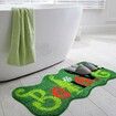 Believe Christmas Runner Rug Lime Green Red Bathroom Rug Indoor Christmas Decorations Washable Xmas Bath Mat for Bathroom Bedroom-60*90cm