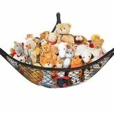 Stuffed Animal Net Hammock for Plushie Toys,Stuffed Animal Hammock Corner for Kids Room Decor,Ideas for Organizing Stuffy Collection,1 Pack,Black