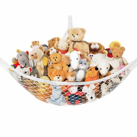 Stuffed Animal Net Hammock for Plushie Toys,Stuffed Animal Hammock Corner for Kids Room Decor,Ideas for Organizing Stuffy Collection 1 Pack