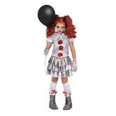 3 Piece IT Dressup Set IT Cosplay Costume Suitable For 120cm Girls Ideal For Halloween Cosplay And Festive Events