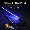 Light Up Sword,101cm 40 Inches Rechargeable Plastic Replica with Belt & Stand,Sword with Original Texture Muichiro