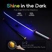 Light Up Sword,101cm 40 Inches Rechargeable Plastic Replica with Belt & Stand,Sword with Original Texture Giyu