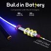 Light Up Sword,101cm 40 Inches Rechargeable Plastic Replica with Belt & Stand,Sword with Original Texture Giyu