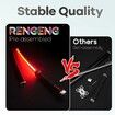 Light Up Sword,101cm 40 Inches Rechargeable Plastic Replica with Belt & Stand,Sword with Original Texture Firegod