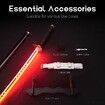 Light Up Sword,101cm 40 Inches Rechargeable Plastic Replica with Belt & Stand,Sword with Original Texture Firegod