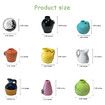 Cute mini Vase Fridge Magnets, 3D Resin vase Refrigerator Magnets, Shatterproof Multifunctional and Fun Fridge Accessories for Decoration, 8Pcs