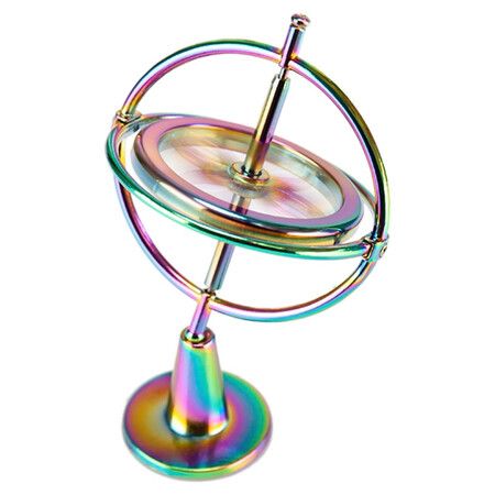 Gyroscope Toy Metal Anti Gravity Rotating Desk Gyroscope Flying Motion Balance Physics Toy Educational Training Gift