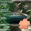 2Pcs 99.99% Pure Copper Bird Bath Disk, 2 Pack Triple Point Support Design Lower Cleaning Frequency for Physical Safe Water Purify Outdoor Bird Bowls